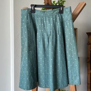 Marc Jacobs Full Skirt in an adorable teal color with polka dots